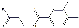 3-[(3,4-dimethylphenyl)formamido]propanoic acid Structure