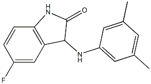 3-[(3,5-dimethylphenyl)amino]-5-fluoro-2,3-dihydro-1H-indol-2-one Structure