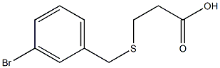 3-[(3-bromobenzyl)thio]propanoic acid,,结构式