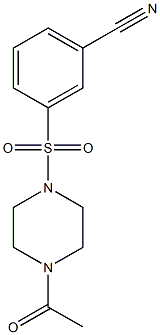 3-[(4-acetylpiperazin-1-yl)sulfonyl]benzonitrile