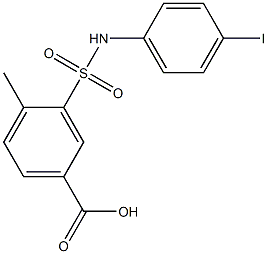 3-[(4-iodophenyl)sulfamoyl]-4-methylbenzoic acid