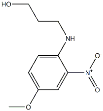 3-[(4-methoxy-2-nitrophenyl)amino]propan-1-ol 结构式