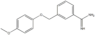 3-[(4-methoxyphenoxy)methyl]benzenecarboximidamide Structure