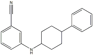 3-[(4-phenylcyclohexyl)amino]benzonitrile Structure