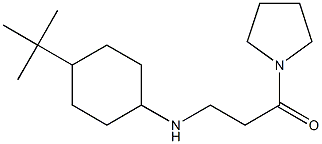 3-[(4-tert-butylcyclohexyl)amino]-1-(pyrrolidin-1-yl)propan-1-one Structure