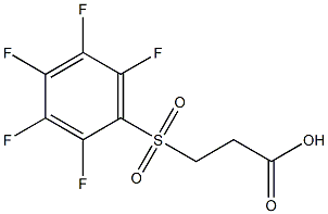 3-[(pentafluorophenyl)sulfonyl]propanoic acid Structure