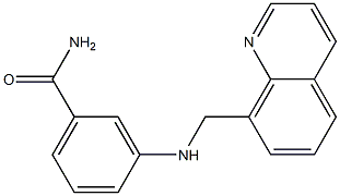 3-[(quinolin-8-ylmethyl)amino]benzamide