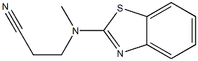 3-[1,3-benzothiazol-2-yl(methyl)amino]propanenitrile Structure