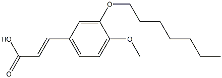 3-[3-(heptyloxy)-4-methoxyphenyl]prop-2-enoic acid Structure