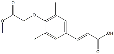 3-[4-(2-methoxy-2-oxoethoxy)-3,5-dimethylphenyl]prop-2-enoic acid