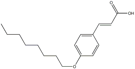 3-[4-(octyloxy)phenyl]prop-2-enoic acid Structure