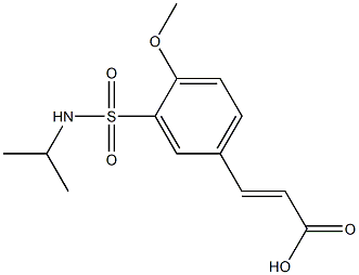 3-[4-methoxy-3-(propan-2-ylsulfamoyl)phenyl]prop-2-enoic acid Struktur
