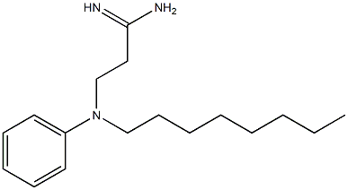 3-[octyl(phenyl)amino]propanimidamide Structure