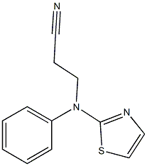 3-[phenyl(1,3-thiazol-2-yl)amino]propanenitrile Structure