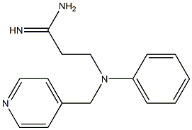 3-[phenyl(pyridin-4-ylmethyl)amino]propanimidamide Structure