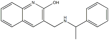 3-{[(1-phenylethyl)amino]methyl}quinolin-2-ol|