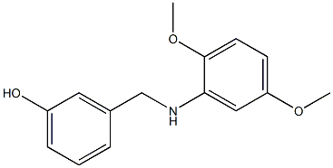 3-{[(2,5-dimethoxyphenyl)amino]methyl}phenol Struktur