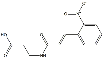 3-{[(2E)-3-(2-nitrophenyl)prop-2-enoyl]amino}propanoic acid