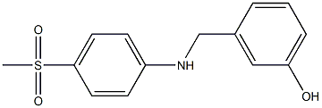 3-{[(4-methanesulfonylphenyl)amino]methyl}phenol 结构式