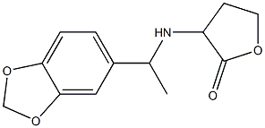 3-{[1-(2H-1,3-benzodioxol-5-yl)ethyl]amino}oxolan-2-one Structure