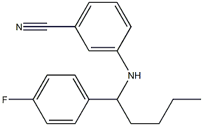 3-{[1-(4-fluorophenyl)pentyl]amino}benzonitrile