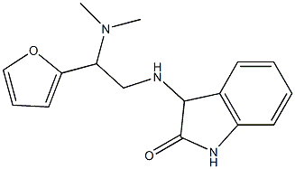 3-{[2-(dimethylamino)-2-(furan-2-yl)ethyl]amino}-2,3-dihydro-1H-indol-2-one Struktur
