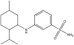 3-{[5-methyl-2-(propan-2-yl)cyclohexyl]amino}benzene-1-sulfonamide Structure