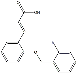 3-{2-[(2-fluorophenyl)methoxy]phenyl}prop-2-enoic acid
