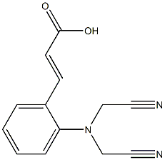 3-{2-[bis(cyanomethyl)amino]phenyl}prop-2-enoic acid|