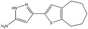 3-{4H,5H,6H,7H,8H-cyclohepta[b]thiophen-2-yl}-1H-pyrazol-5-amine|