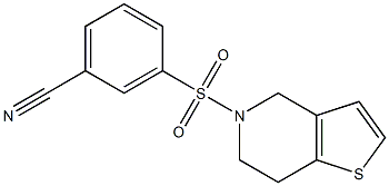 3-{4H,5H,6H,7H-thieno[3,2-c]pyridine-5-sulfonyl}benzonitrile
