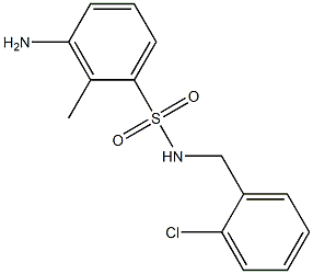  3-amino-N-[(2-chlorophenyl)methyl]-2-methylbenzene-1-sulfonamide