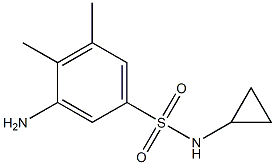 3-amino-N-cyclopropyl-4,5-dimethylbenzene-1-sulfonamide Structure