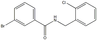 3-bromo-N-[(2-chlorophenyl)methyl]benzamide Structure