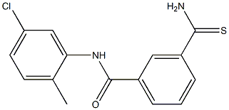 3-carbamothioyl-N-(5-chloro-2-methylphenyl)benzamide Struktur