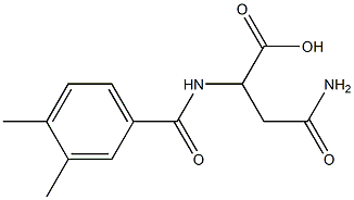3-carbamoyl-2-[(3,4-dimethylphenyl)formamido]propanoic acid