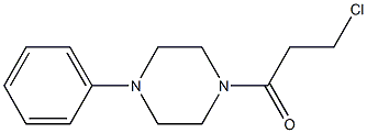3-chloro-1-(4-phenylpiperazin-1-yl)propan-1-one Structure