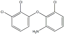 3-chloro-2-(2,3-dichlorophenoxy)aniline Struktur
