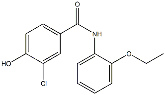 3-chloro-N-(2-ethoxyphenyl)-4-hydroxybenzamide Struktur
