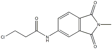 3-chloro-N-(2-methyl-1,3-dioxo-2,3-dihydro-1H-isoindol-5-yl)propanamide 结构式