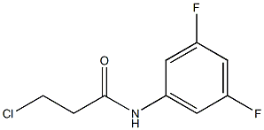 3-chloro-N-(3,5-difluorophenyl)propanamide Structure