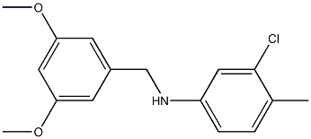  3-chloro-N-[(3,5-dimethoxyphenyl)methyl]-4-methylaniline