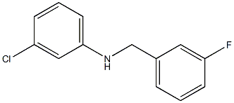 3-chloro-N-[(3-fluorophenyl)methyl]aniline