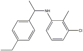 3-chloro-N-[1-(4-ethylphenyl)ethyl]-2-methylaniline Struktur