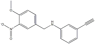  3-ethynyl-N-[(4-methoxy-3-nitrophenyl)methyl]aniline