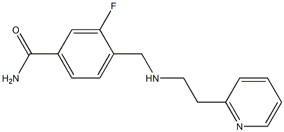 3-fluoro-4-({[2-(pyridin-2-yl)ethyl]amino}methyl)benzamide