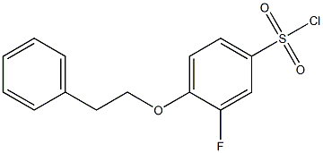 3-fluoro-4-(2-phenylethoxy)benzene-1-sulfonyl chloride