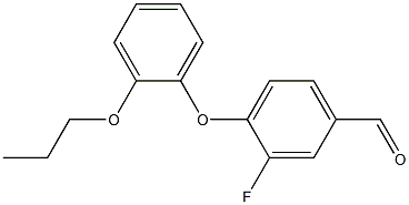 3-fluoro-4-(2-propoxyphenoxy)benzaldehyde