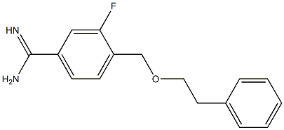 3-fluoro-4-[(2-phenylethoxy)methyl]benzene-1-carboximidamide