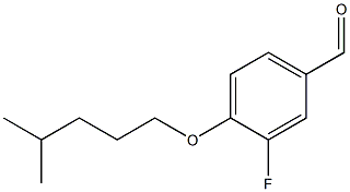 3-fluoro-4-[(4-methylpentyl)oxy]benzaldehyde